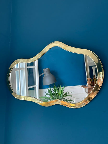 Miroir Ondular en Laiton