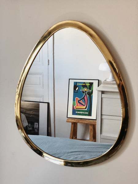 Miroir Ovoli en laiton - BELDY